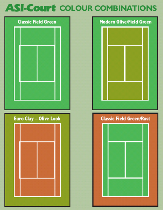 ASI-Court Tennis - Colour Combinations